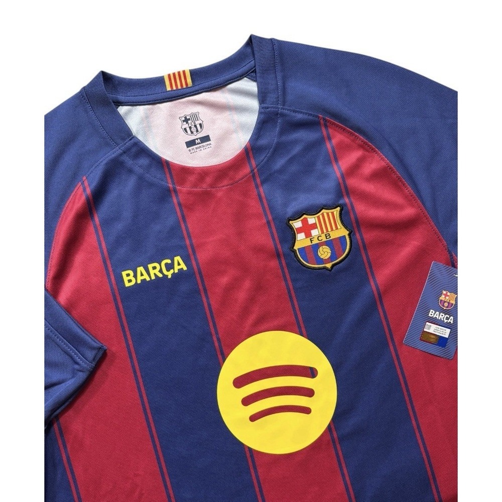 FCB Barcelona Men's Soccer Futbol Team Jersey Size Medium Blue & Red NWT -1941 - Picture 3 of 9
